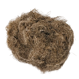 Boiled hemp fiber, mechanically processed